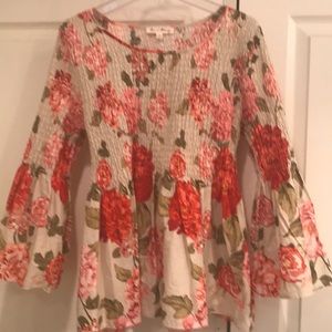 Jane and Delancey floral top